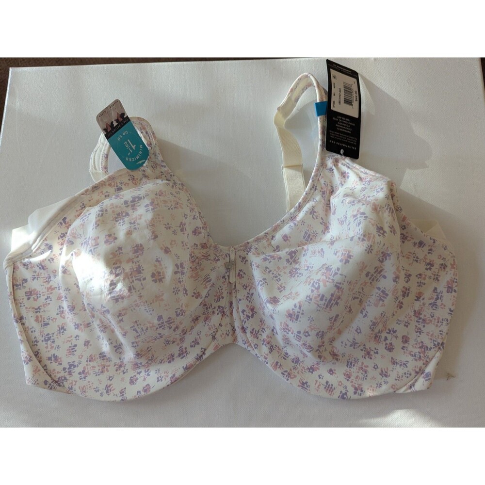 NWT Bali Minimizer Bra Underwire Lavender Floral 40DDD - Picture 10 of 10